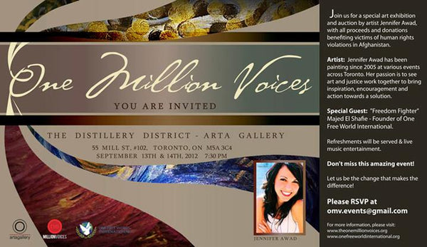 One Million Voices Art Exhibition and Auction - September 13, 2012