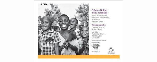 PHOTO EXHIBITION - CHRISTIAN CHILDREN'S FUND OF CANADA - May 22 - June 5, 2019
