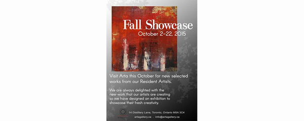 FALL SHOWCASE - October 2 - 27, 2015