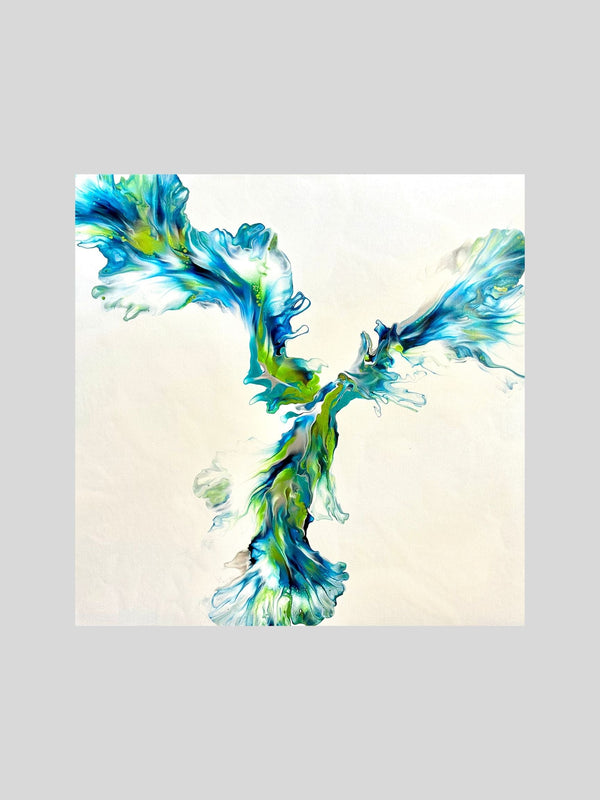 A Breath of Spring, 25" x 25" Painting Wendy Mataija