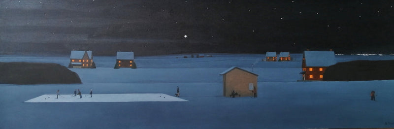 “A Star Was Born,” 20" X 60" Painting Momo Simic