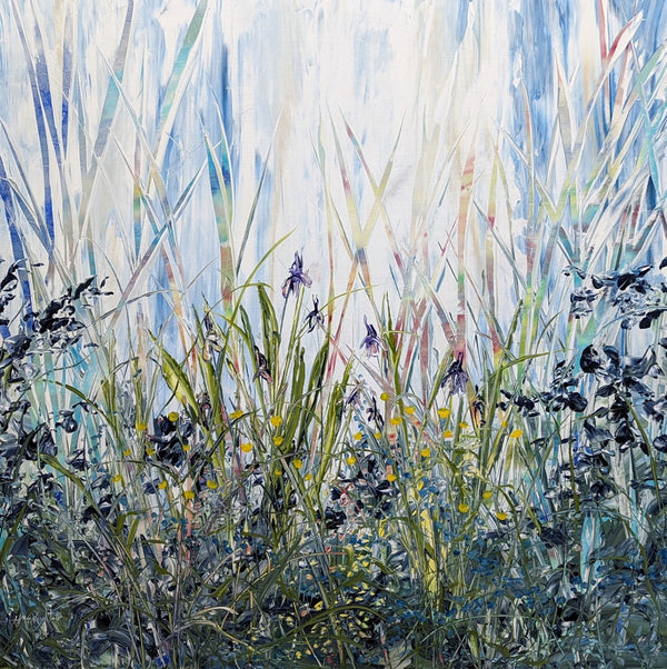 Bloom Where You Are Planted 40" x 40" Painting Hanna MacNaughtan