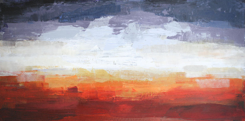 "Burning Sky," 30" x 60" Painting P. Colbert