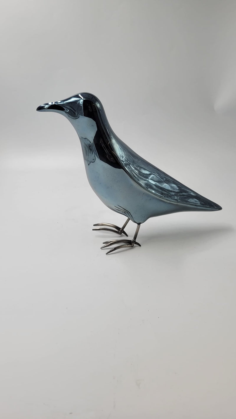 Ceramic Crow, 8" x 12" x 6" Craft F. Faraji