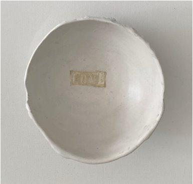 LOVE bowl #3, 5.5" x 3" Sculpture M. Freedman