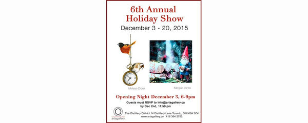 6TH ANNUAL HOLIDAY SHOW - December 3 - 20, 2015