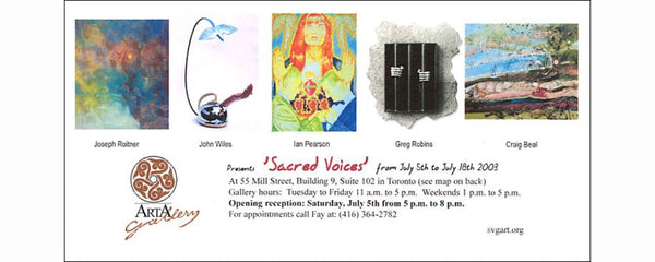 SACRED VOICES - July 5 - 18, 2003