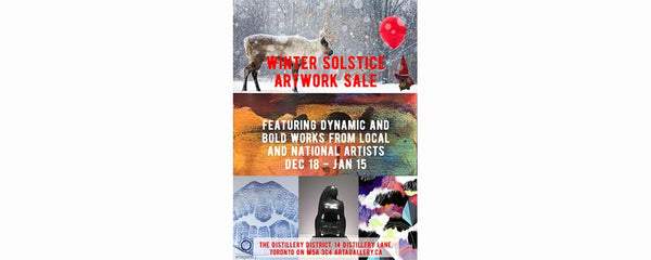 WINTER SOLSTICE ARTWORK SALE -  December 18 - January 31, 2017