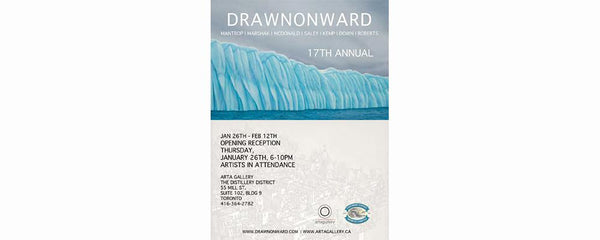 DRAWNONWARD'S 17TH ANNUAL EXHIBITION OF NEW WORK - January 26 - February 12, 2012