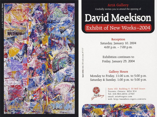 DAVID MEEKISON - January 10 - 29, 2004