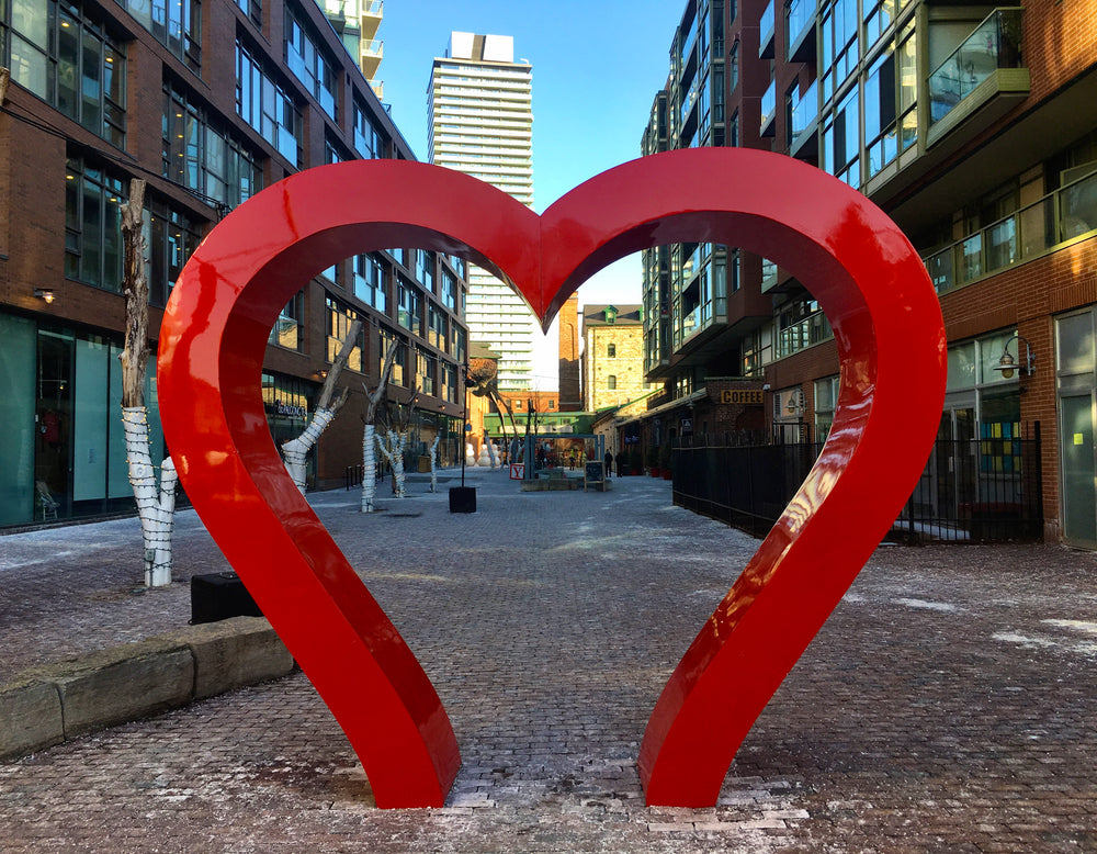 Love Sign at the Distillery District in Toronto