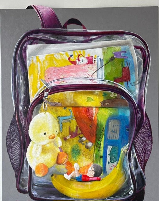 Back Pack No.3, 32"x 27" Artwork Ali Esmaeilipour
