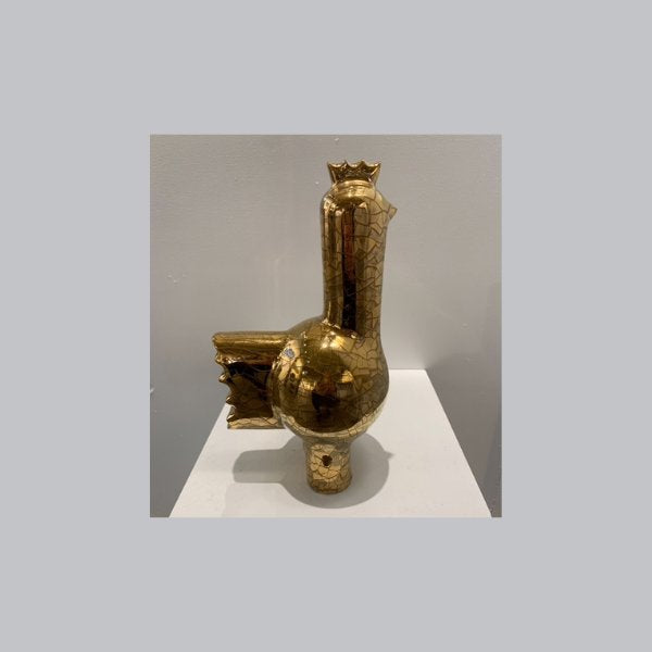 Bird_Golden Medium, 10.5"x 5" x 3" Artwork Reza