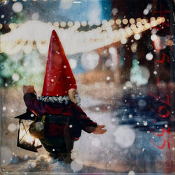 Christmas Market, 8" x 8" Photograph Morgan Jones