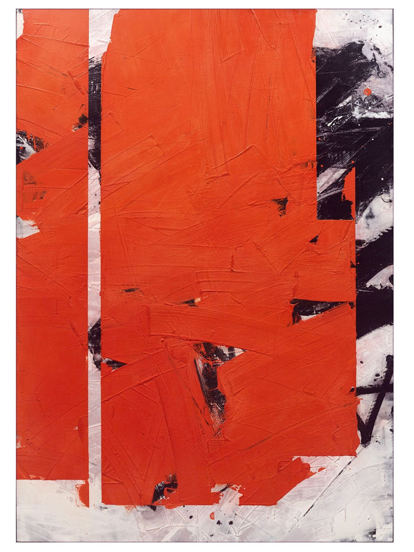 Dark Orange No. 47, 68" x 48" Painting Ivo Stoyanov