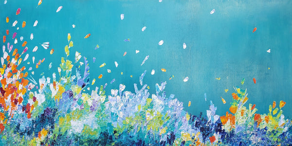 Effervescence, 30" x 60" Painting Kate Taylor