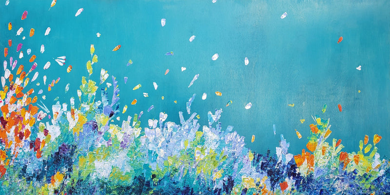 Effervescence, 30" x 60" Painting Kate Taylor