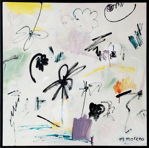 Fin de temporada, 36" x 36" Painting Maria Moreno