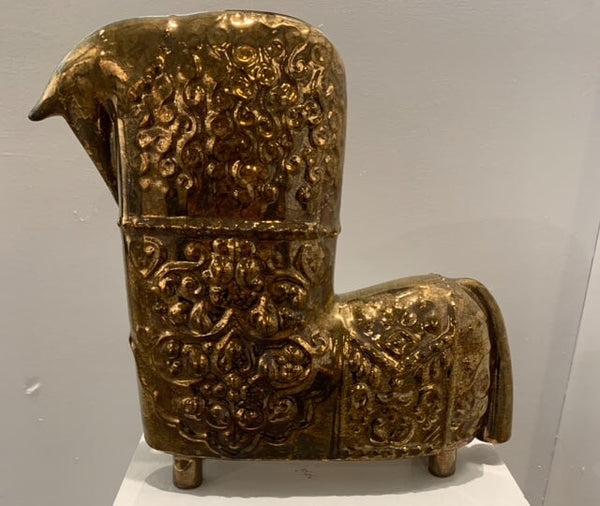 Horse_Golden, 10.5"x 9" x 7" Artwork Reza