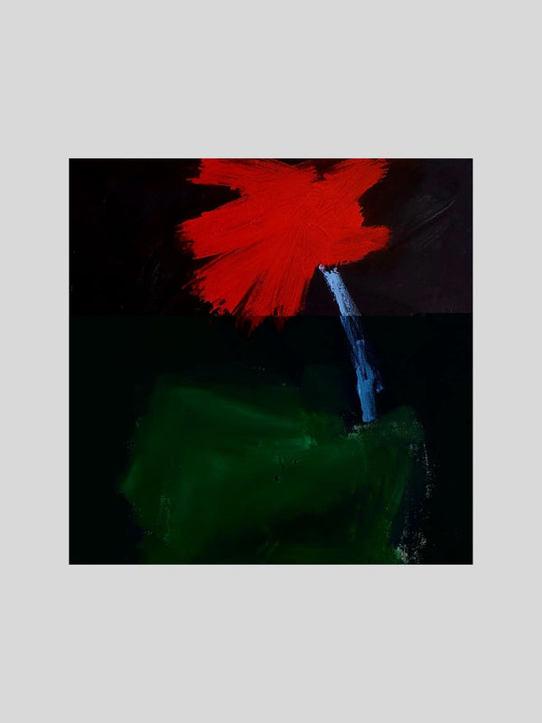 Jarron Verde 1, 16"x 16" Painting Maria Moreno