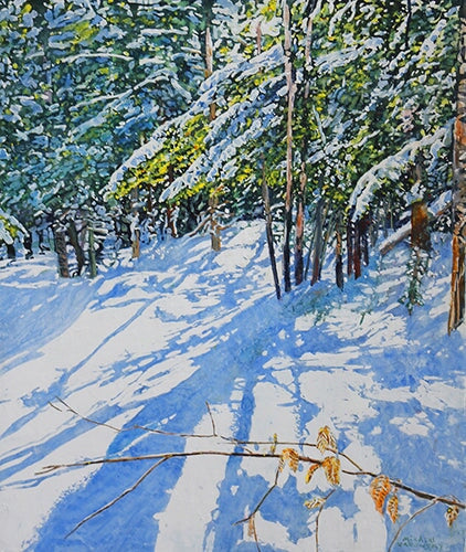 late winter spring sunlight, 28" x 22" Painting Micheal Zarowsky