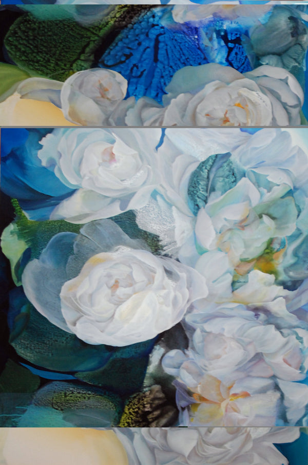 Mer and Memoirs, 60" x 40" Artwork Elle Belz