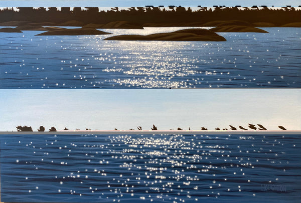 Mink Island Light, 16" x 24" Artwork Jonathan Houghton