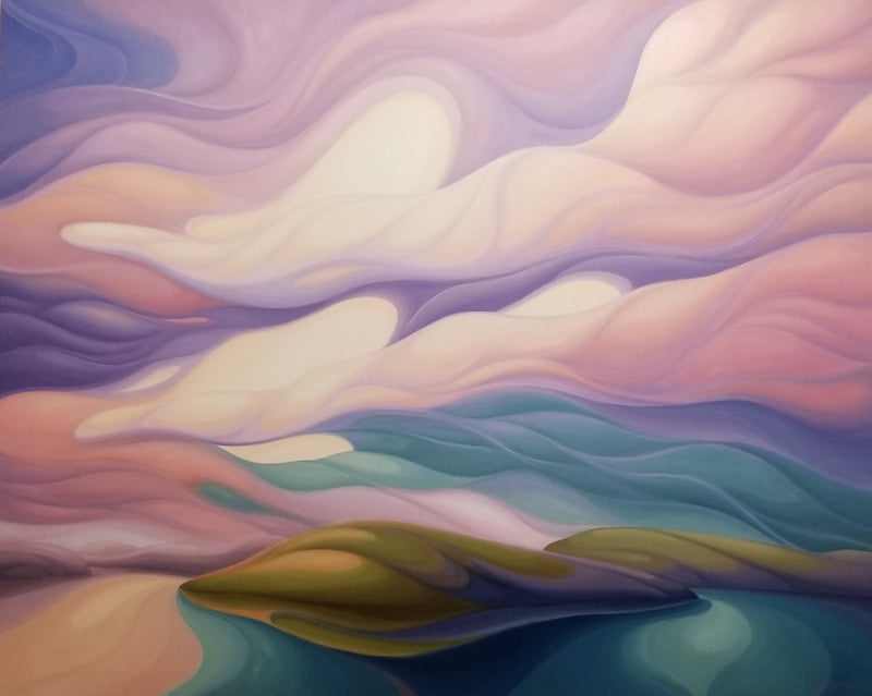 Morning Sky Over Marathon, 48" x 60" Painting Jan Wheeler