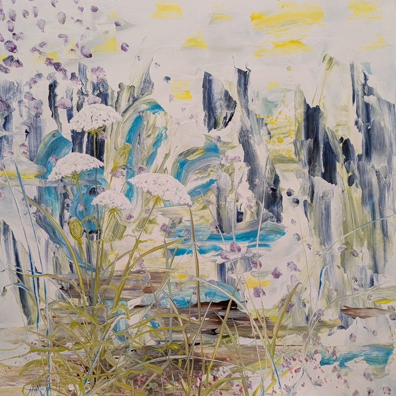 My Feet Are Planted Firmly On The Ground, 36" x 36" Painting Hanna MacNaughtan