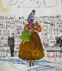 Number 3, Nazanin Sepand, 14" x 17". Painting Nazanin Sepand
