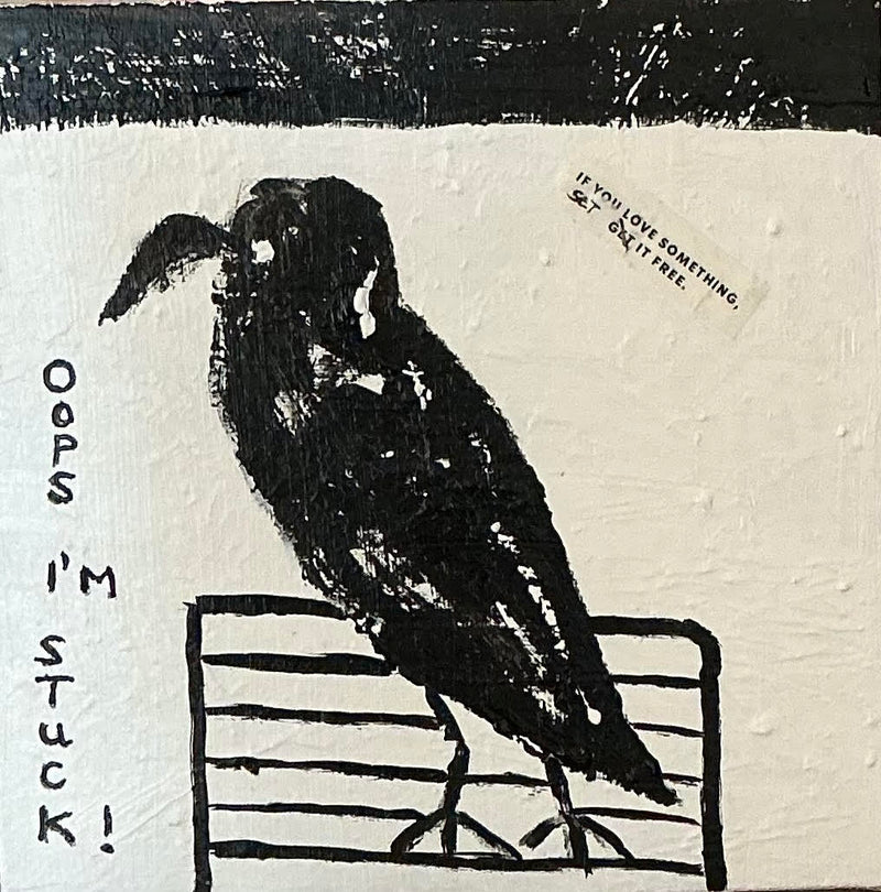 Oops I'm Stuck, 12" x 12" Painting Libby Sims