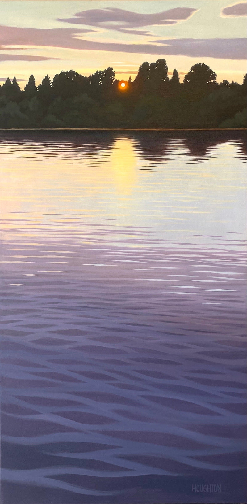 Otonabee Sunset, 36" x 18" Artwork Jonathan Houghton