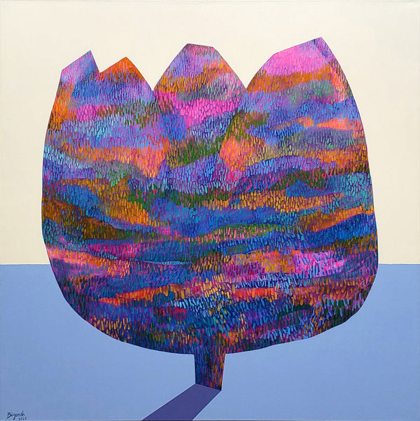 Palette of Love, 40" x 40" Painting Reza Bigonah