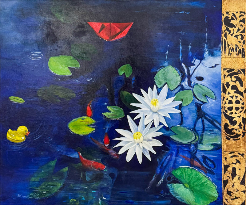 Red Boat No.2, 30'' x 36'' Artwork Ali Esmaeilipour