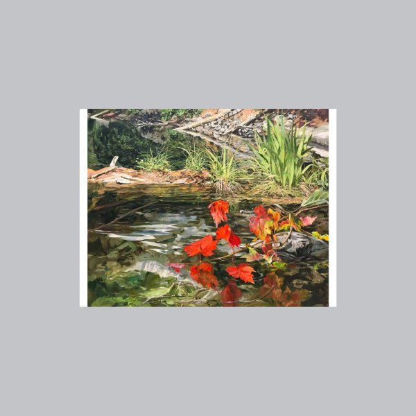 Red Maple, 36" x 44" Painting Hew Elcock