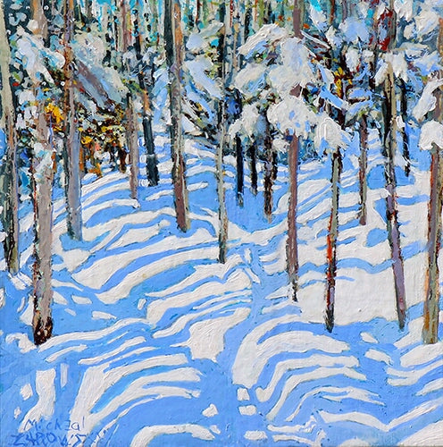 Rolling sunlight, 12" x 12" Painting Micheal Zarowsky