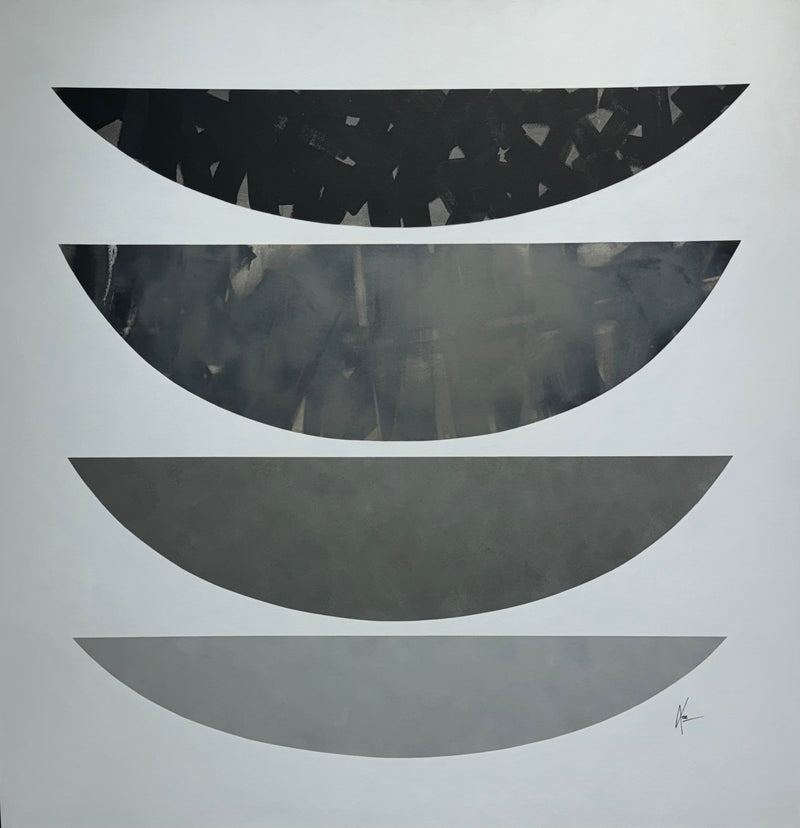 Shadows 2, 40" x 40" Painting Lee Lessem