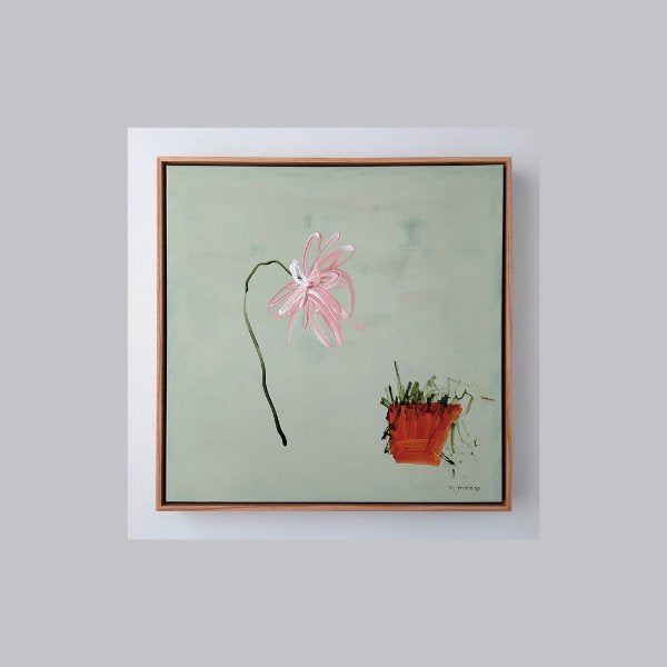 Solitaria 52, 24" x 24" Painting Maria Moreno