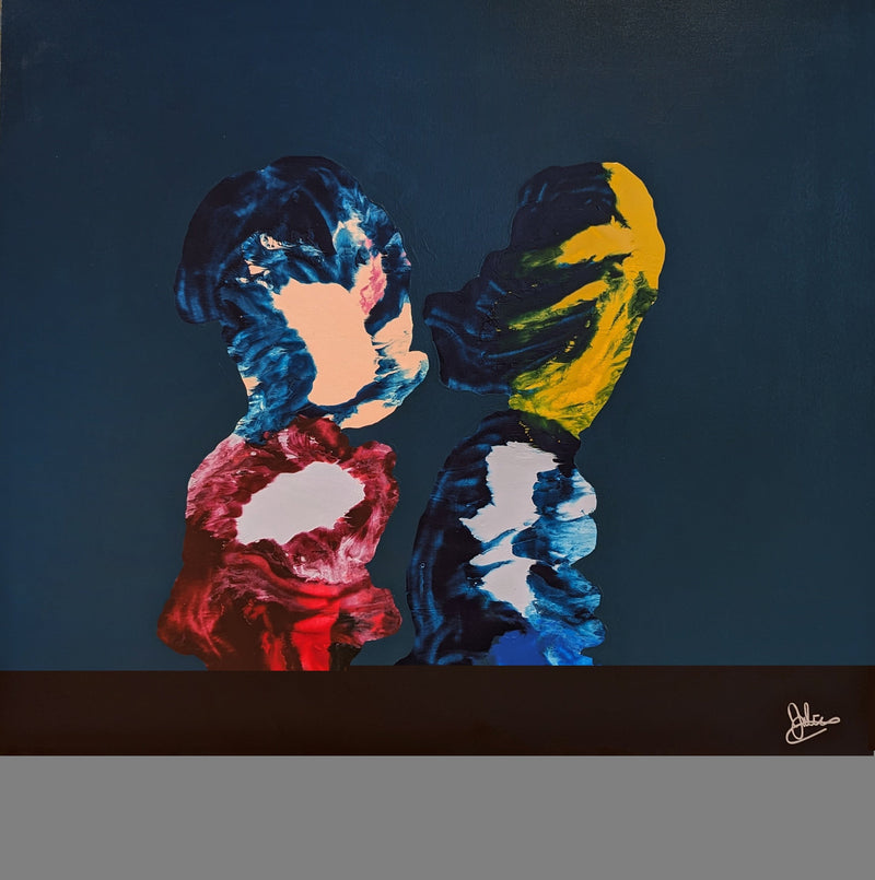 Sommeil D'Automne, 40" x 40" Painting Julien Poublanc