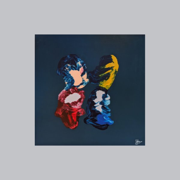 Sommeil D'Automne, 40" x 40" Painting Julien Poublanc