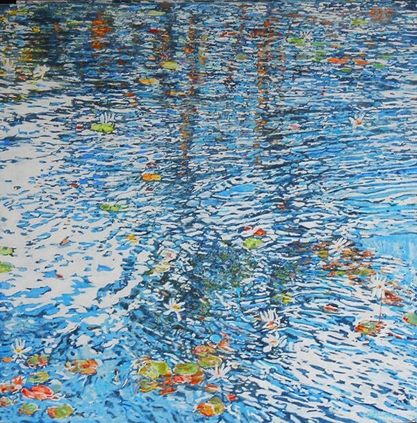 Summer Water Dazzle 18, 40" x 40" Painting Micheal Zarowsky