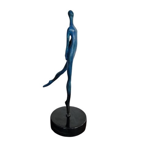 The Dancer (Blue), 2025, (2/10) - 12.25 x 4 x 6 Sculpture Holly Atkinson