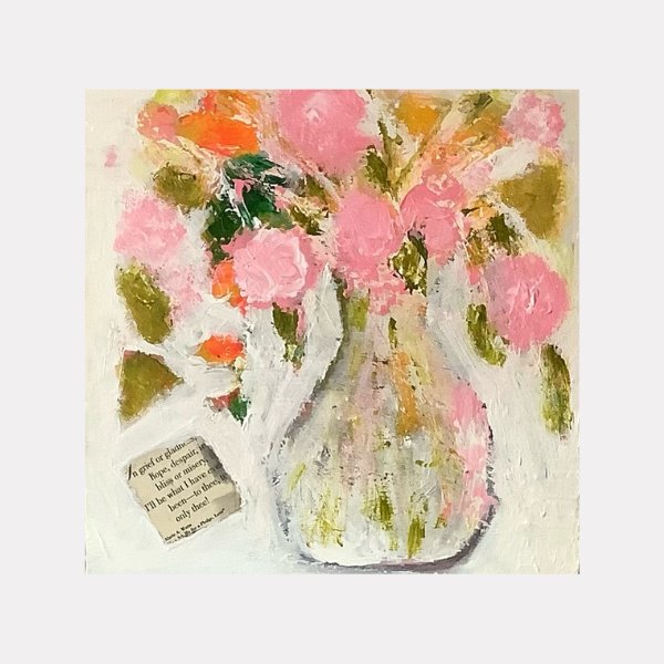 The Lightness of Spring, L. Sims, 12" x 12" Painting Libby Sims