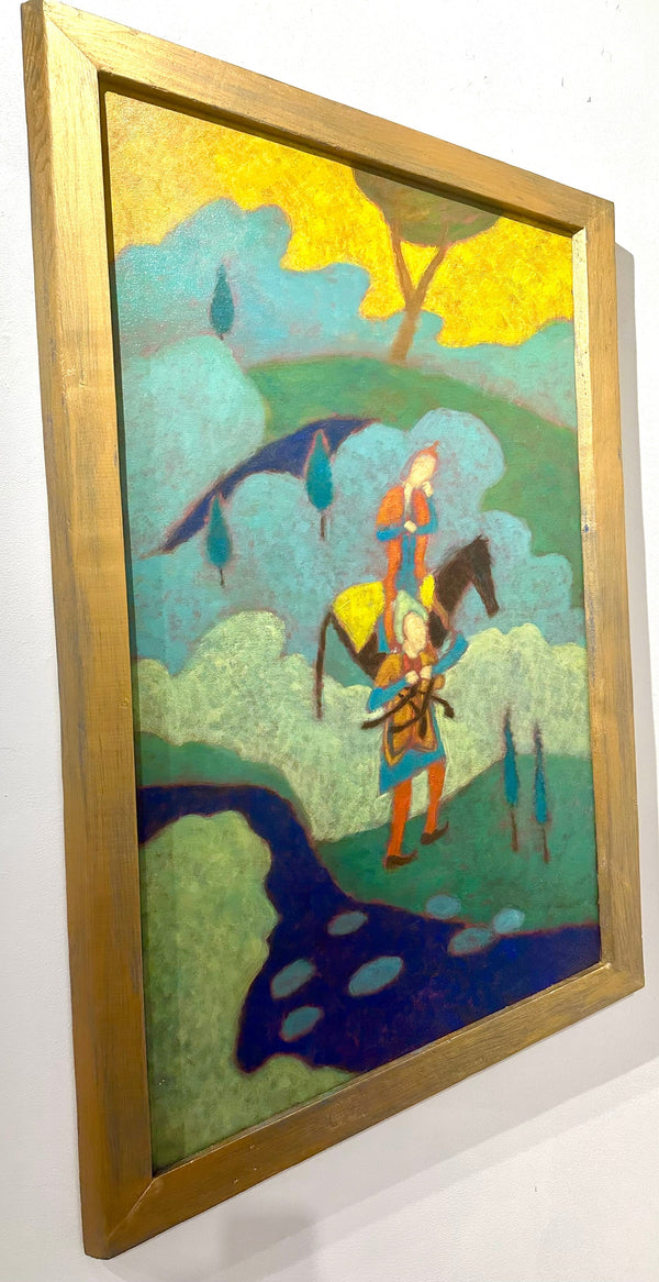 The Majestic Horse and King , 56" x 27" Photograph Morgan Jones