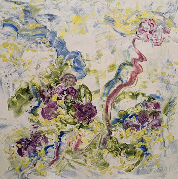 The Sky's The Limit, 48" x 48" Painting Hanna MacNaughtan