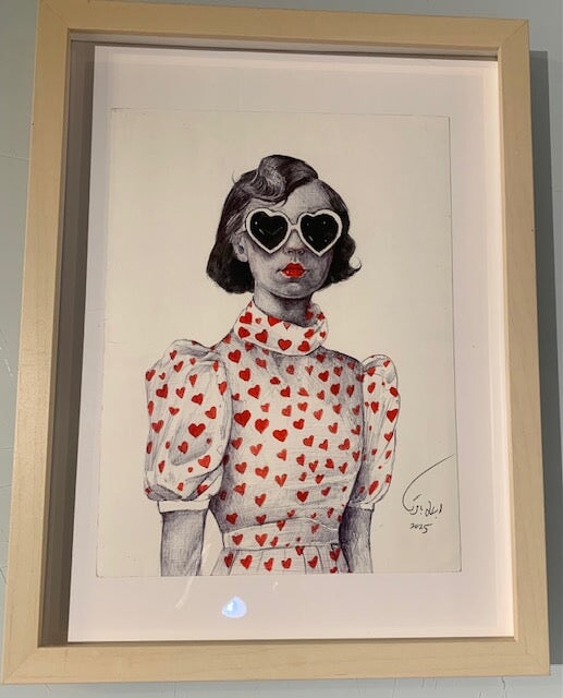 Untitled_From My Heart Series, 17" x 13" Artwork Ebrin Bagheri