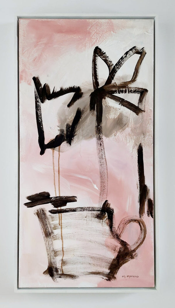 Vasija a rayas, 36" x 18" Painting Maria Moreno