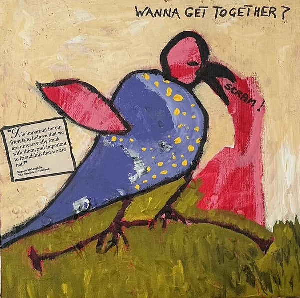 Wanna Get Together, 12" x 12" Painting Libby Sims