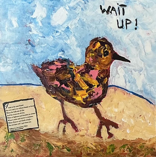 What's Up, 12" x 12" Painting Libby Sims