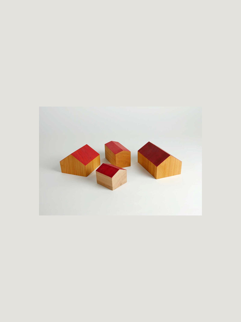 Willow House Small (Red Roof) 2" x 2.5" x2.5" Sculpture Radek Chaloupka